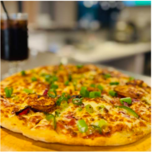 Honey Chilli Potato & Eggplant Pizza (Extra Spicy)